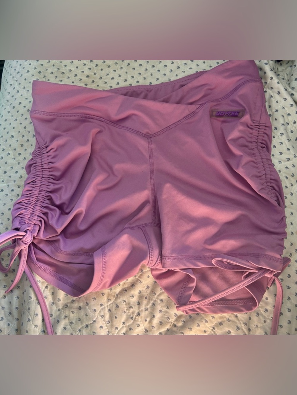 BO+TEE LILAC SHORTS
